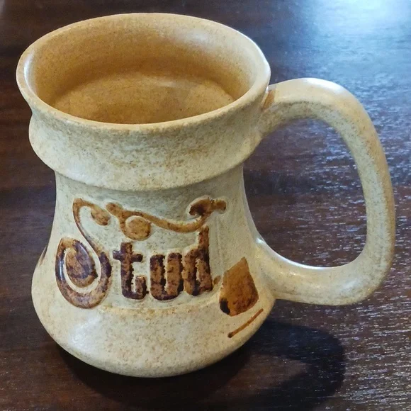 MUG/ COFFEE CUP Stoneware "Stud" Pottery Craft USA 16oz - Picture 1 of 5